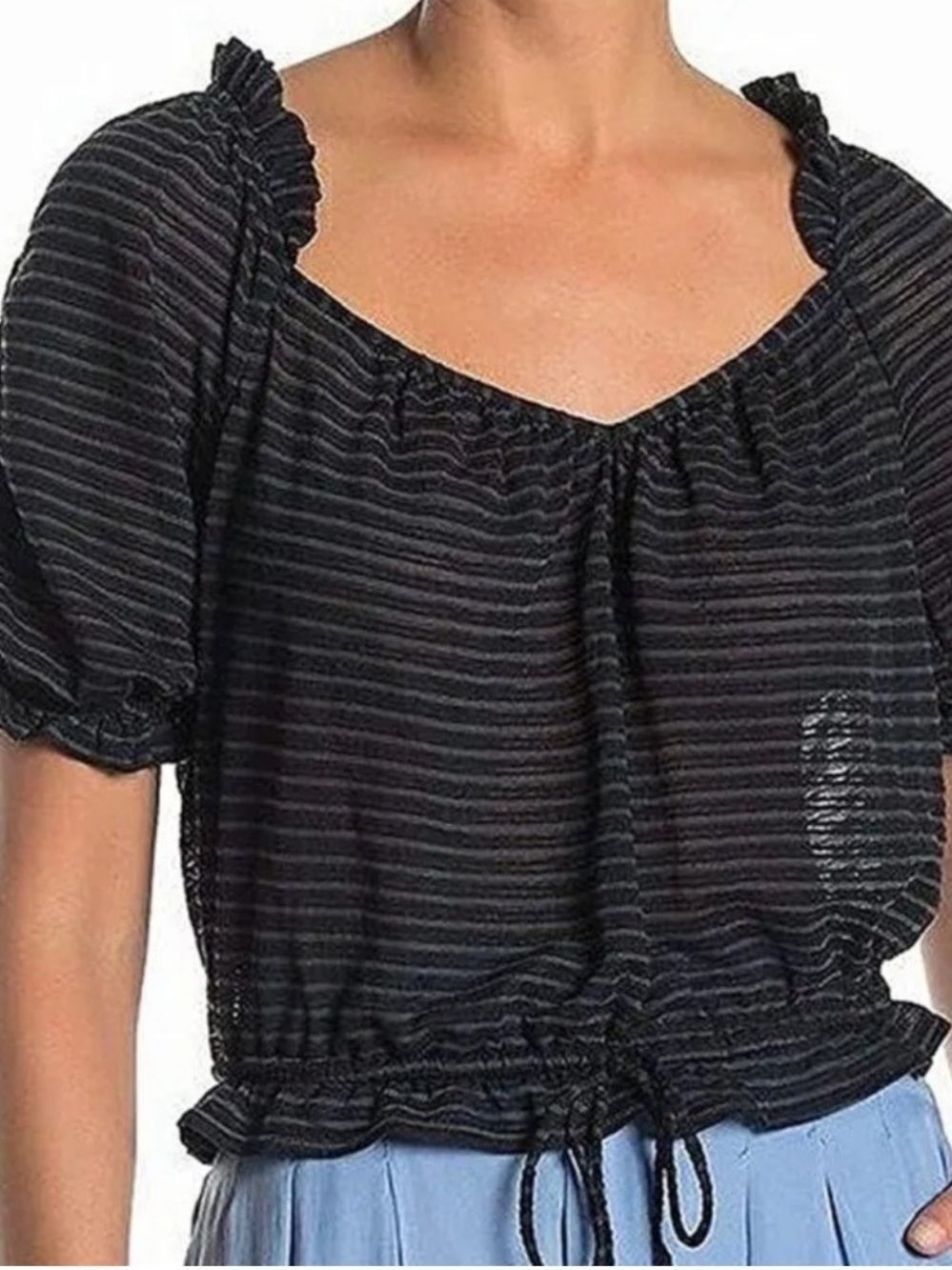 Free People Dorothy Striped Top X-Small